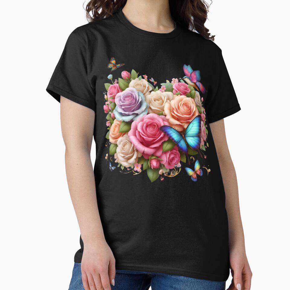 Mother's Day Flowers Mom Mom Mommy: Mother's Day Ideas 2024 by sofia1971 T-Shirts, Hoodie, Sweatshirt (Image 2)