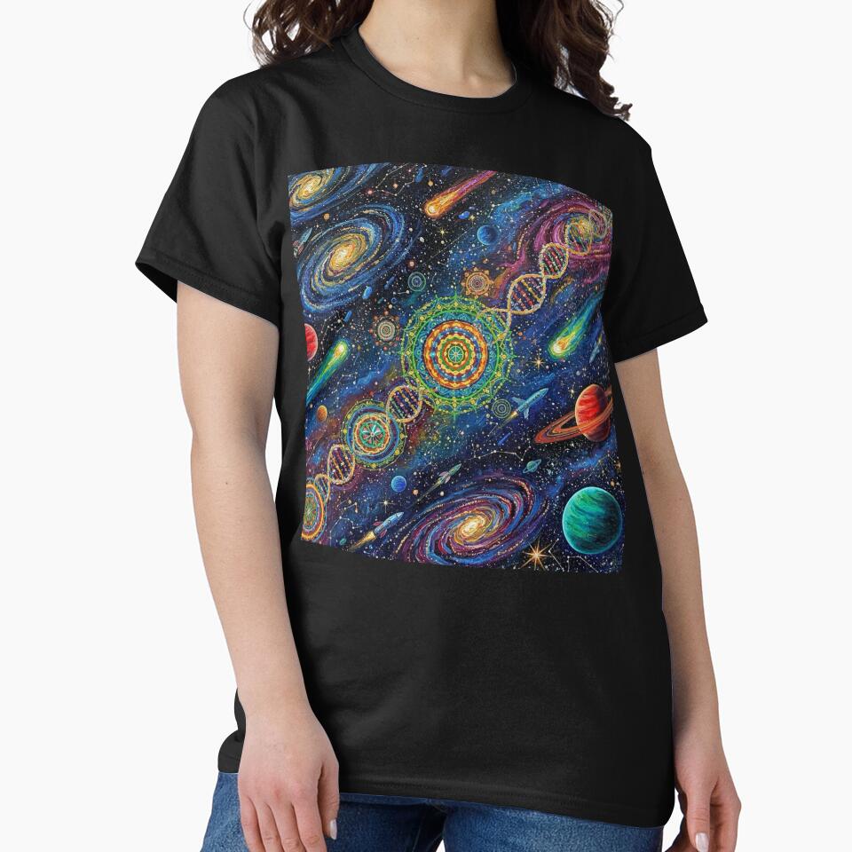 Trippy Cosmos by shantilovesart T-Shirts, Hoodie, Sweatshirt | BlankRebels.com (Image 2)