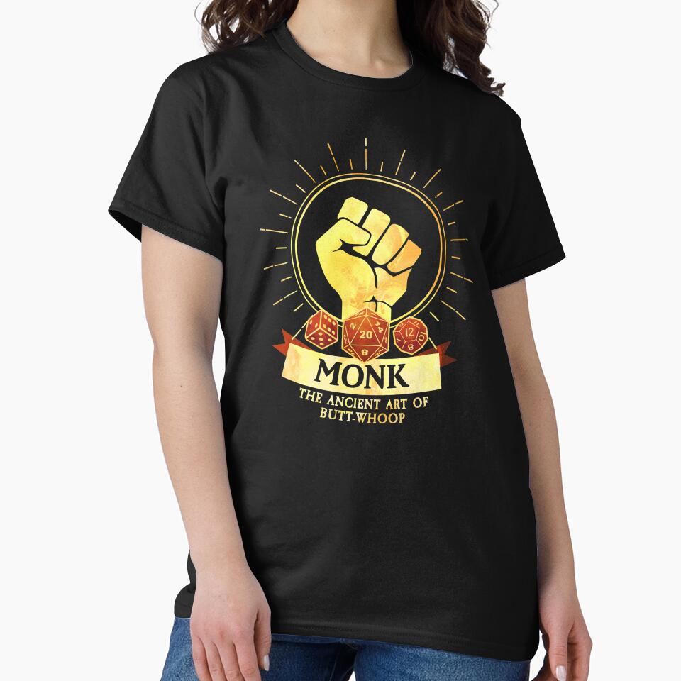 Monk by D20Tees T-Shirts, Hoodie, Sweatshirt | BlankRebels.com (Image 2)