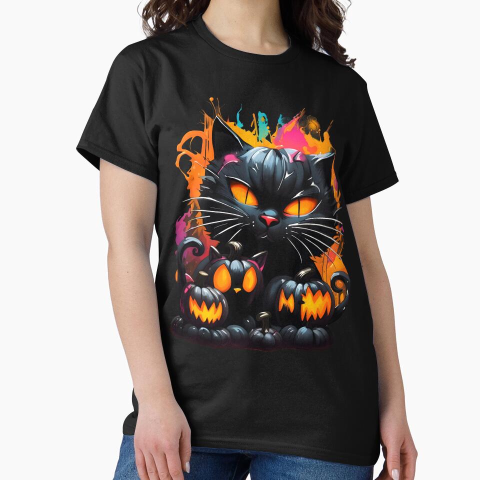 Miaowlloween by HofTao T-Shirts, Hoodie, Sweatshirt | BlankRebels.com (Image 2)