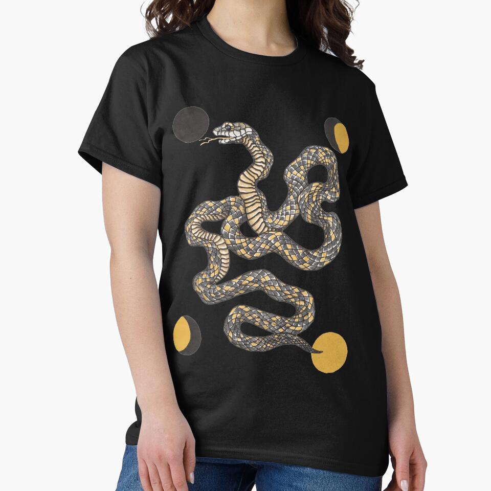 Moon Serpent by foxheartart T-Shirts, Hoodie, Sweatshirt | BlankRebels.com (Image 2)