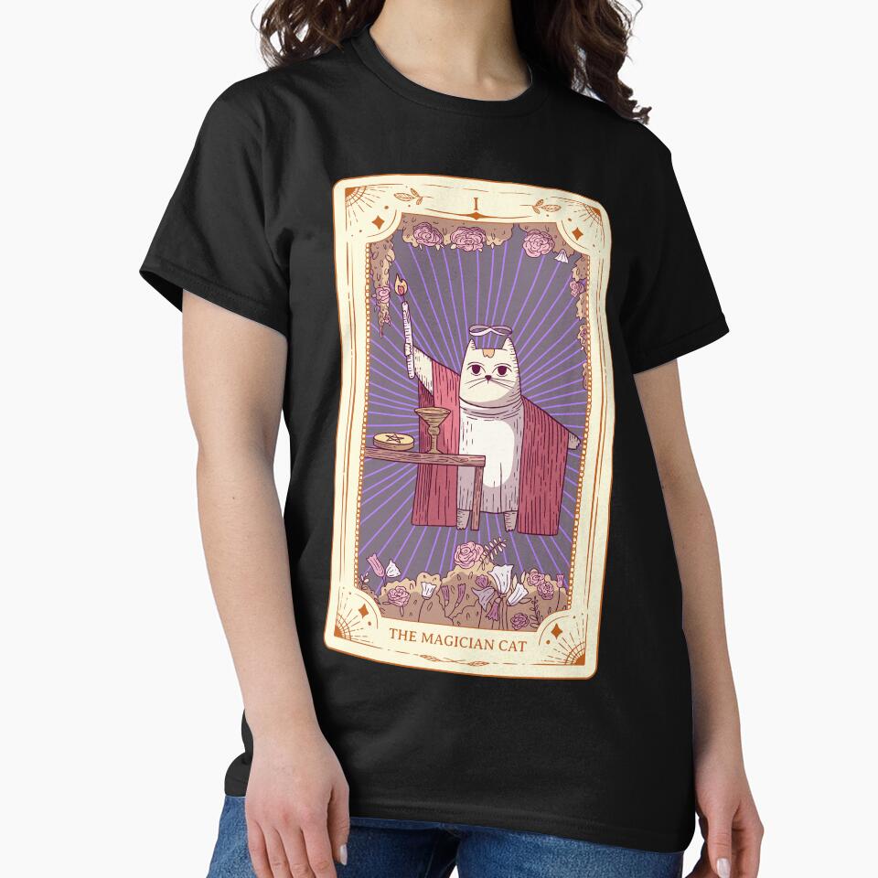 The Magician Tarot Cat Magician Tarot by DesignsStation8 T-Shirts, Hoodie, Sweatshirt | BlankRebels.com (Image 2)