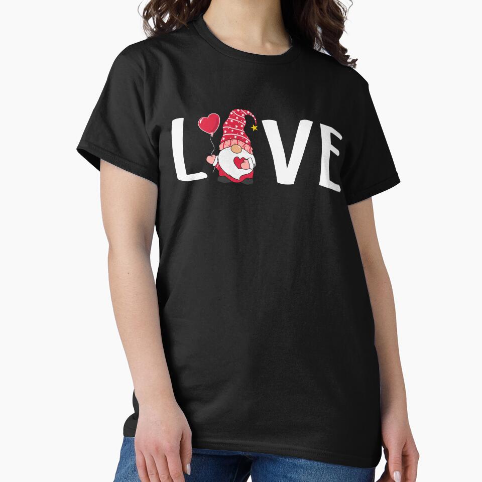 Gnomes Holding Heart Leopard Happy Valentine's by LionessLove T-Shirts, Hoodie, Sweatshirt | BlankRebels.com (Image 2)