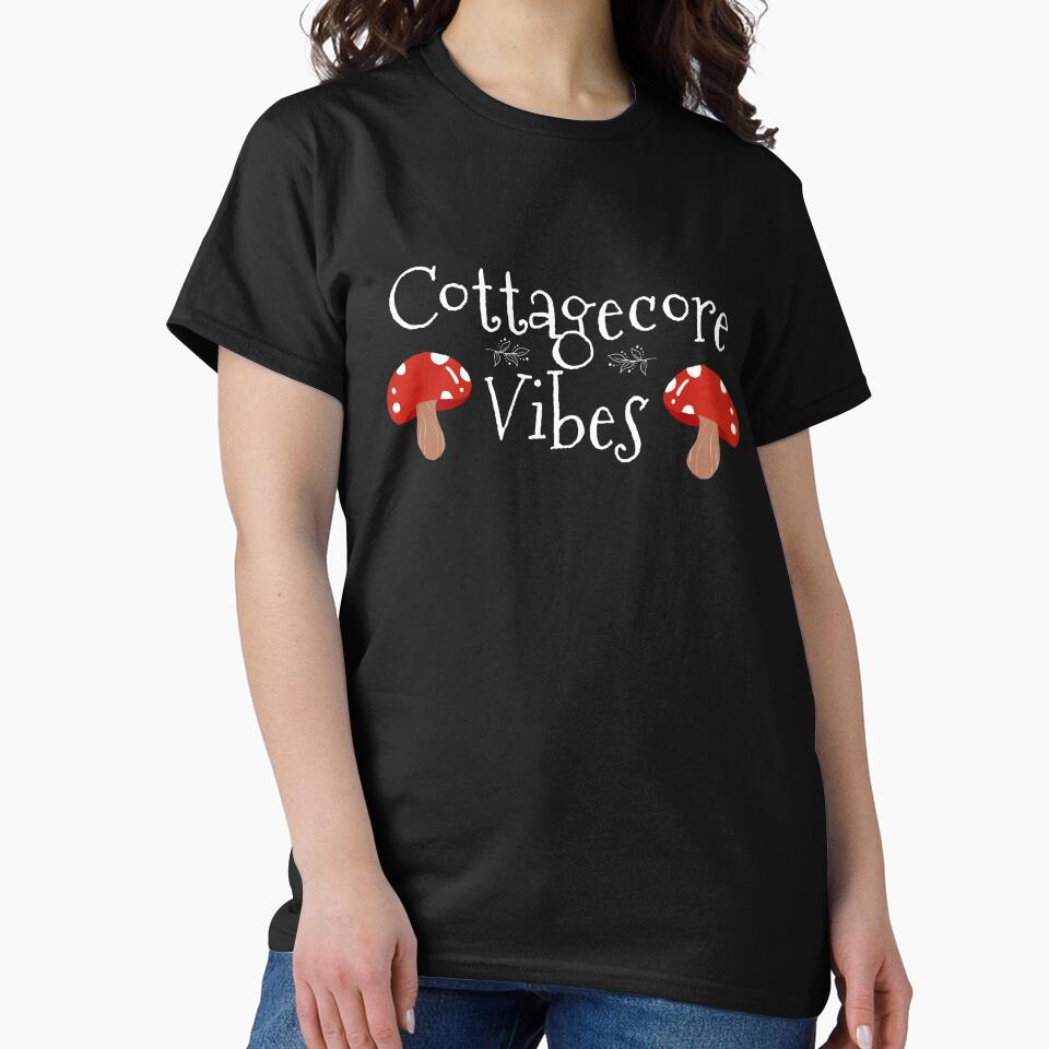 Cottagecore Vibes Funny E-girl Cute Mushroom Aesthetic by RainbowPandas T-Shirts, Hoodie, Sweatshirt (Image 2)