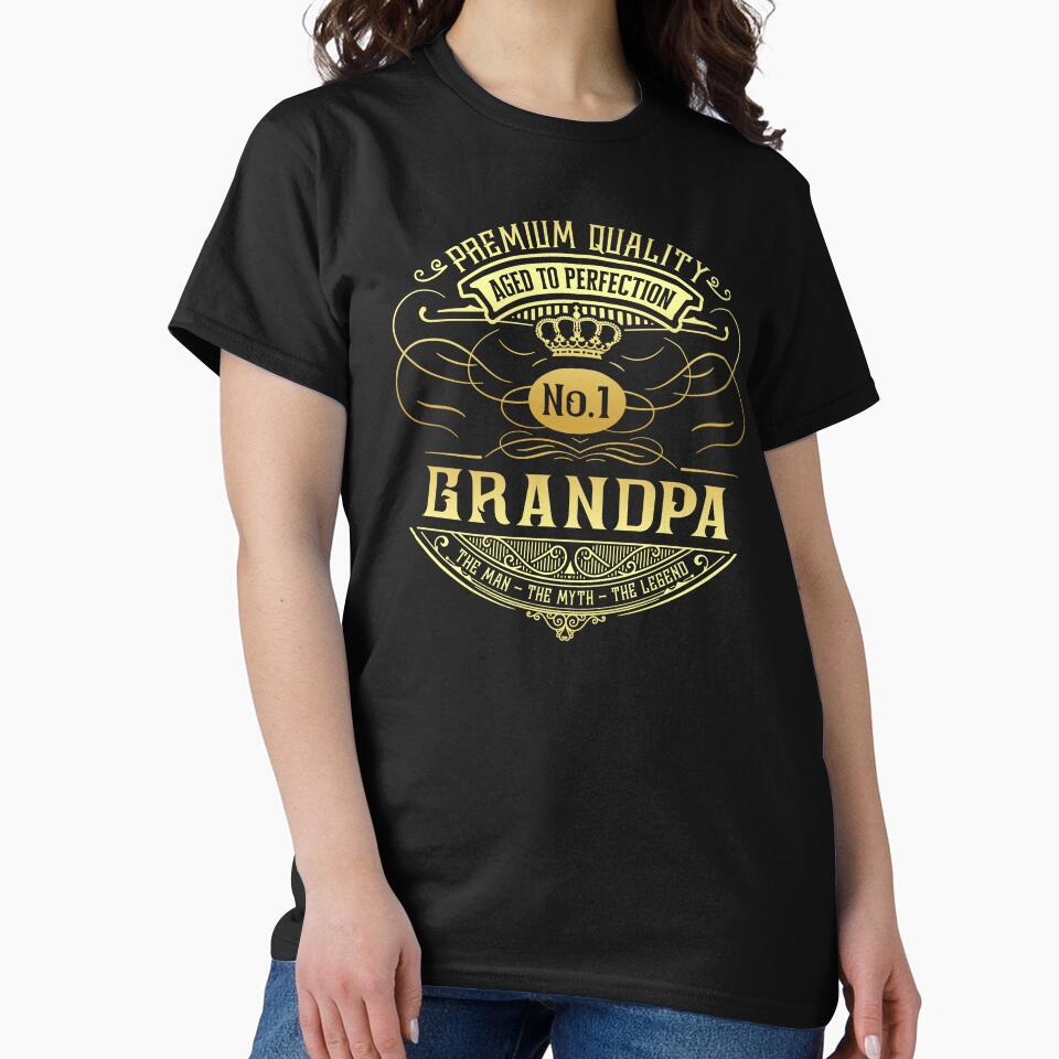 Matching Family Vintage Whiskey Label Grandpa by goingoncetwice T-Shirts, Hoodie, Sweatshirt | BlankRebels.com (Image 2)