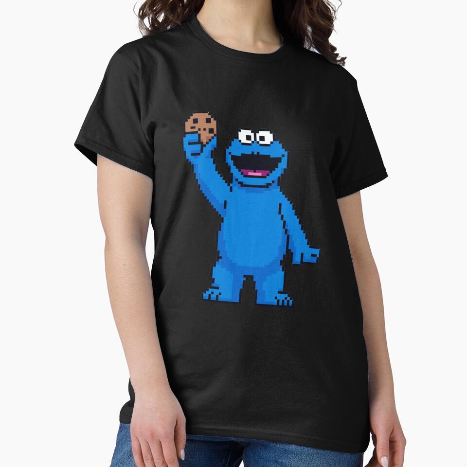 Retro 8bit Pixel Funny Cartoon Cookie by 8bit Revival Shop