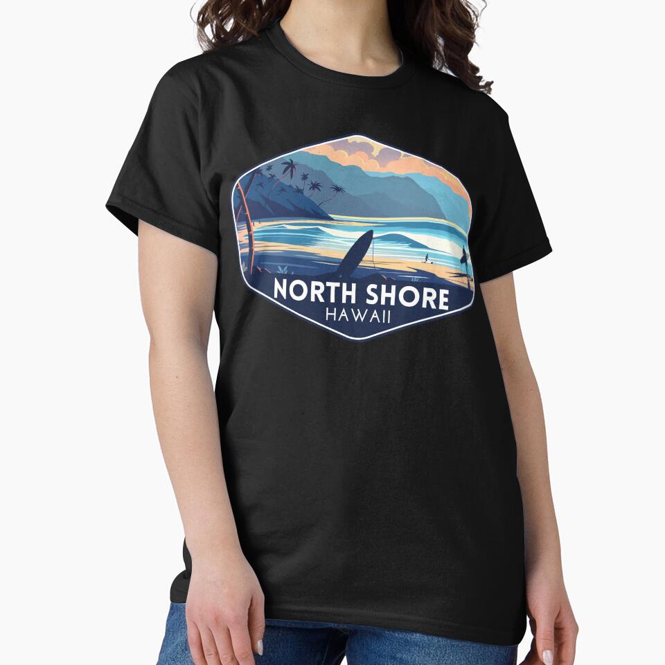 North Shore Hawaii Travel Art T-Shirts, Hoodie, Sweatshirt