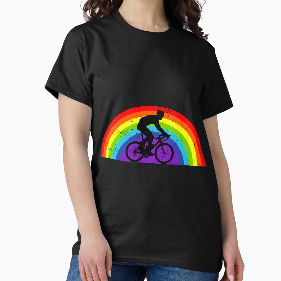 Mountain Biking Bicycle Rainbow Lgbt by unassertive19 T-Shirts, Hoodie, Sweatshirt | BlankRebels.com (Image 2)