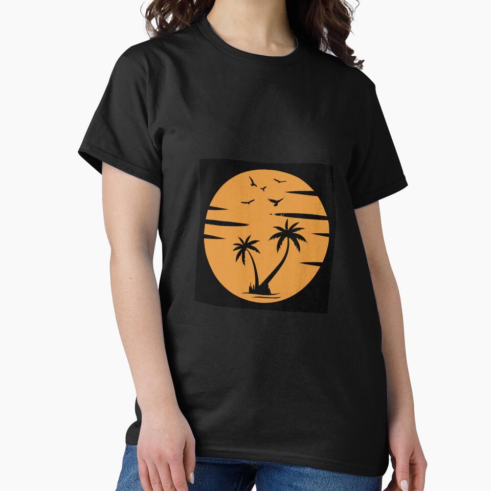 Sunset Beach Design Trending T-Shirt by DamDamDesigns Hoodie, Sweatshirt | BlankRebels.com (Image 2)
