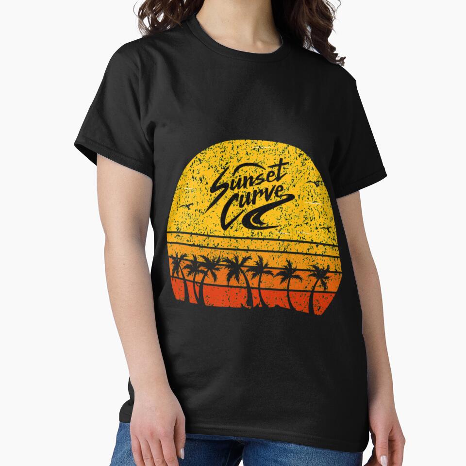 vintage retro sunset curve by HolmesMillie1 T-Shirts, Hoodie, Sweatshirt | BlankRebels.com (Image 2)