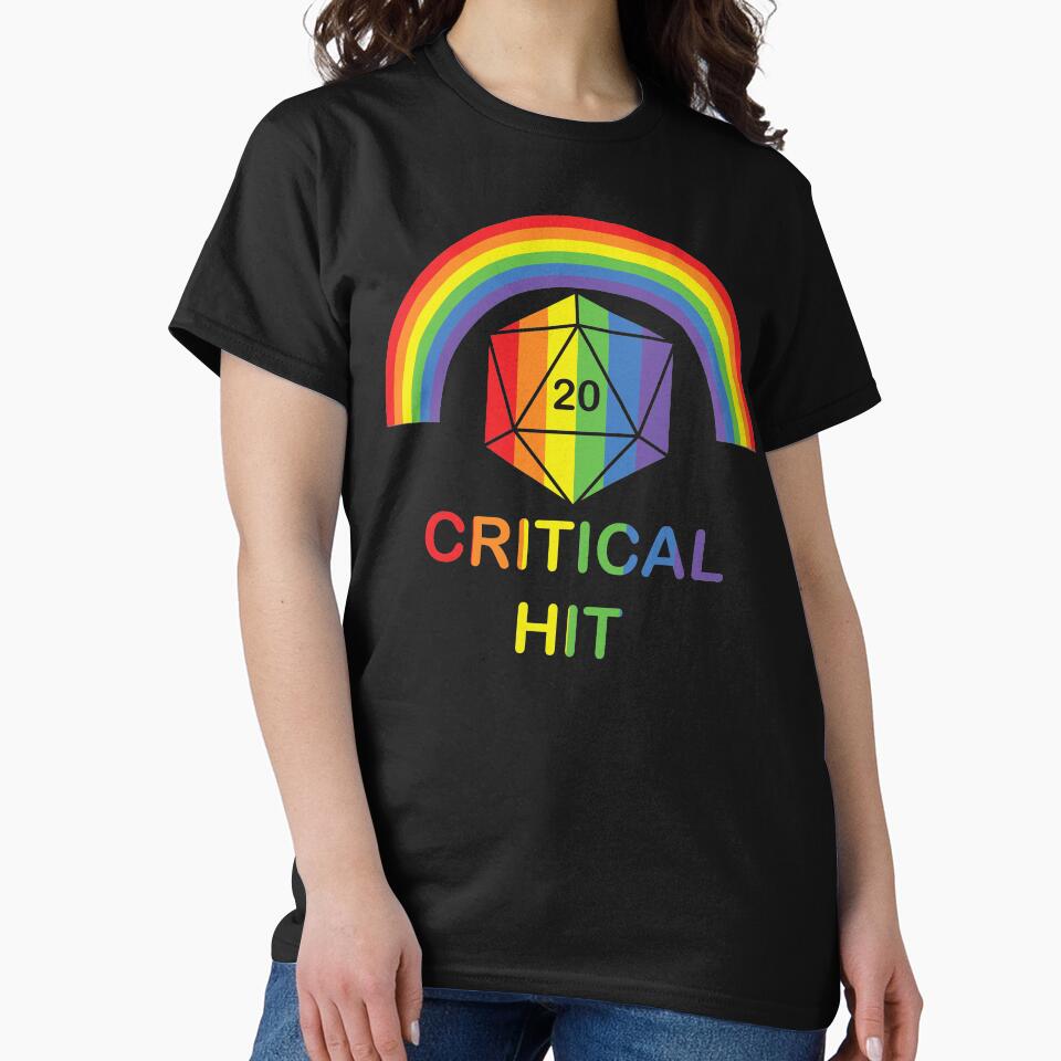 Rainbow Critical Hit by GrumpyUnicornCo T-Shirts, Hoodie, Sweatshirt | BlankRebels.com (Image 2)