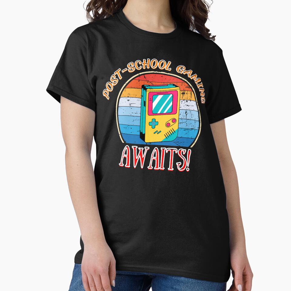 Post School Gaming Awaits Spiral Notebook T-Shirts, Hoodie, Sweatshirt