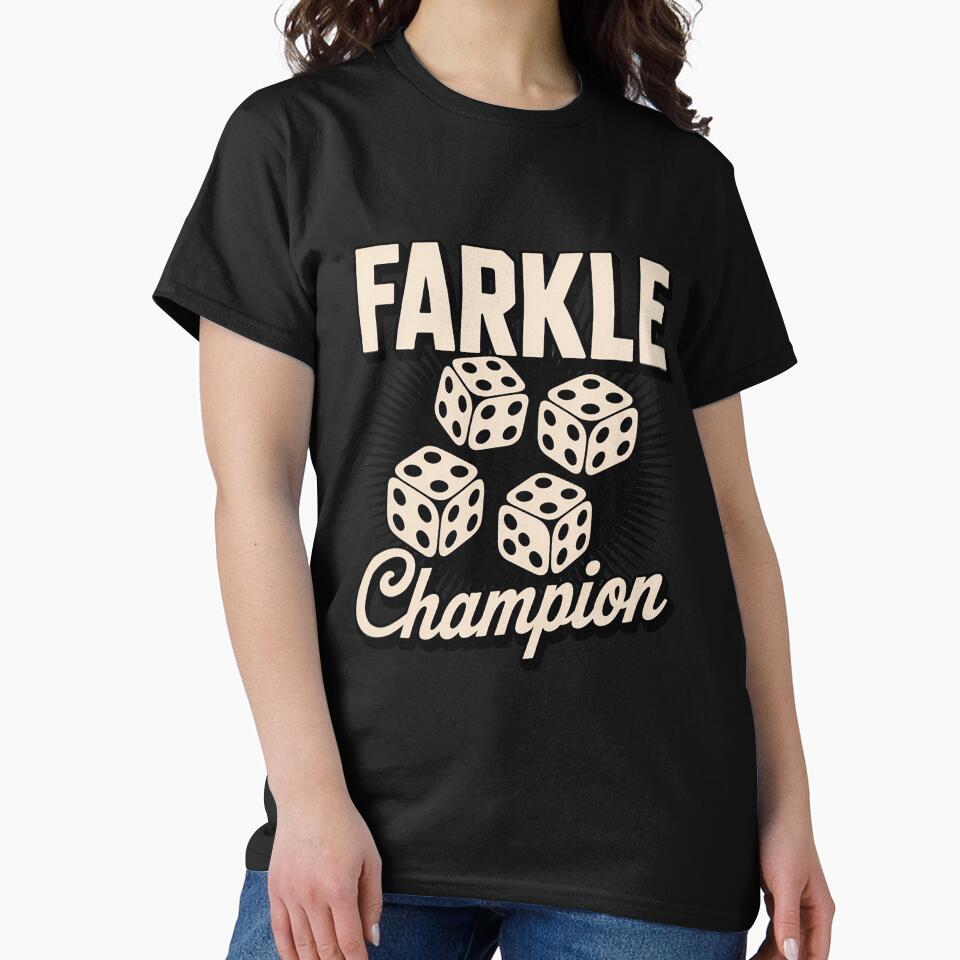 Farkle Champion for Dice Board Game Night Lovers by BotboutiquePre T-Shirts, Hoodie, Sweatshirt | BlankRebels.com (Image 2)