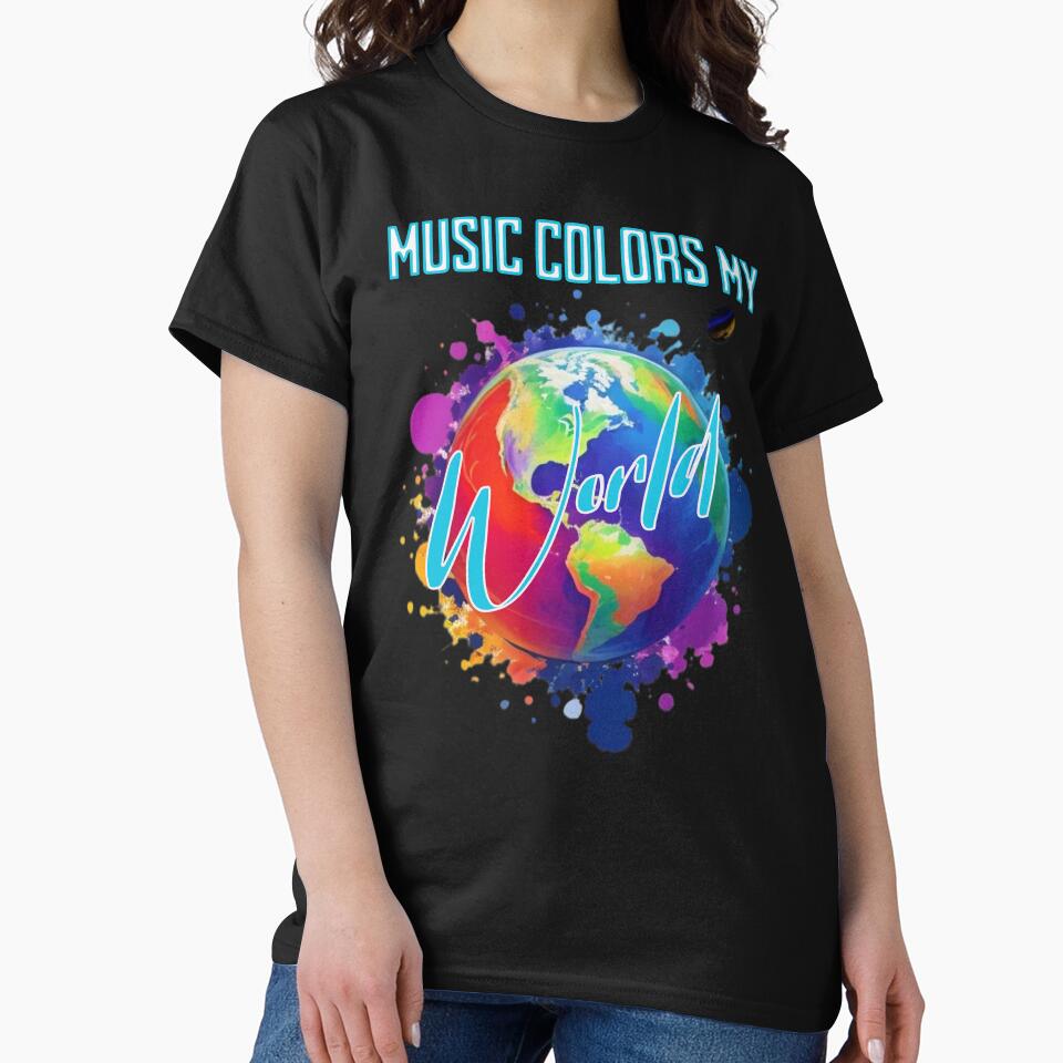 Music Colors my World by TempoTees T-Shirts, Hoodie, Sweatshirt | BlankRebels.com (Image 2)