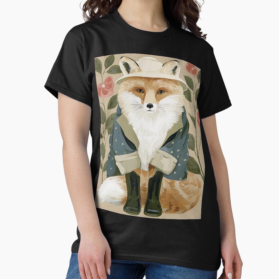 The Cozy Cottagecore Fox by bapupa T-Shirts, Hoodie, Sweatshirt | BlankRebels.com (Image 2)