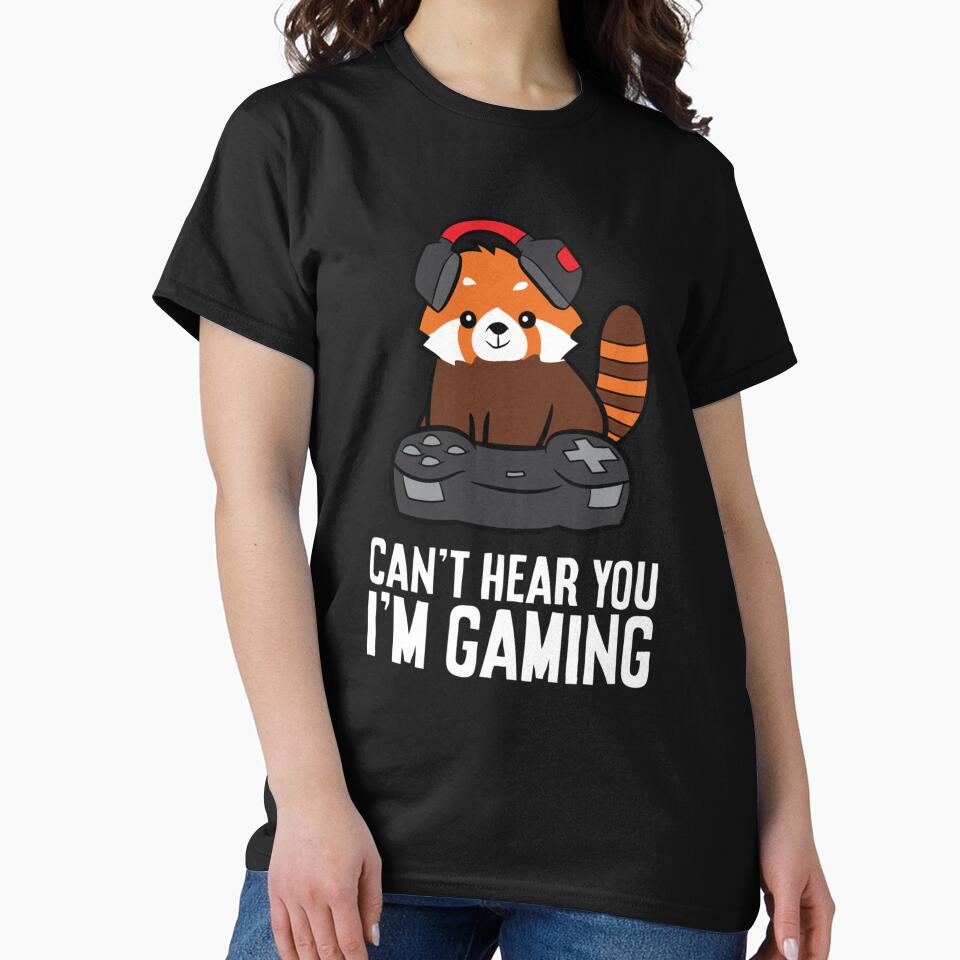 Red Panda Gaming Can'T Hear You I'M Gaming Red Panda T-Shirts, Hoodie, Sweatshirt