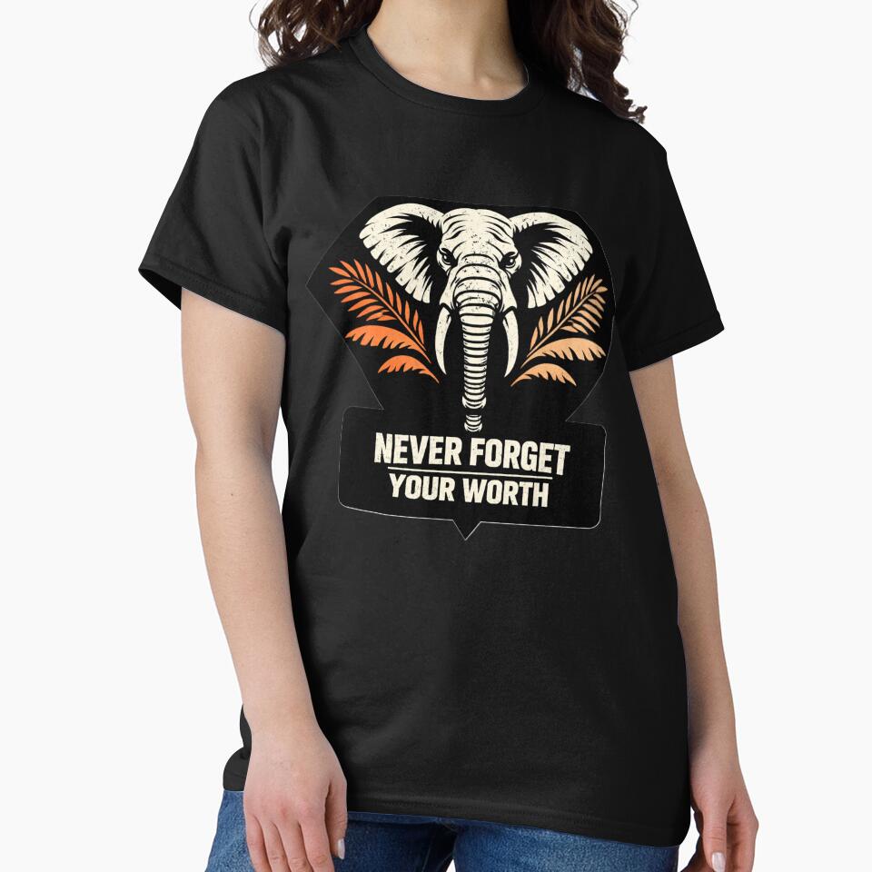 African Elephant Streetwear Art  Worth & Inner Strength  Graphic by SavannaStrikes T-Shirts, Hoodie, Sweatshirt (Image 2)