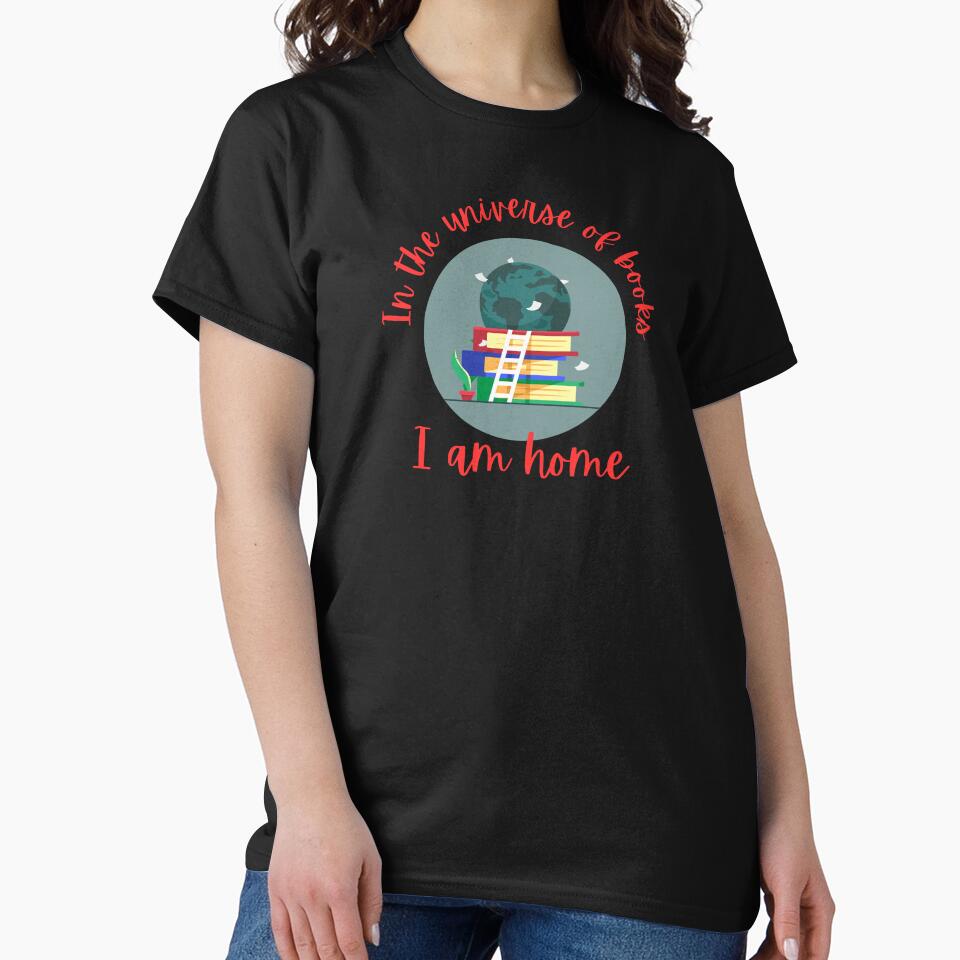 In the Universe of books, I am home by Saimia T-Shirts, Hoodie, Sweatshirt | BlankRebels.com (Image 2)