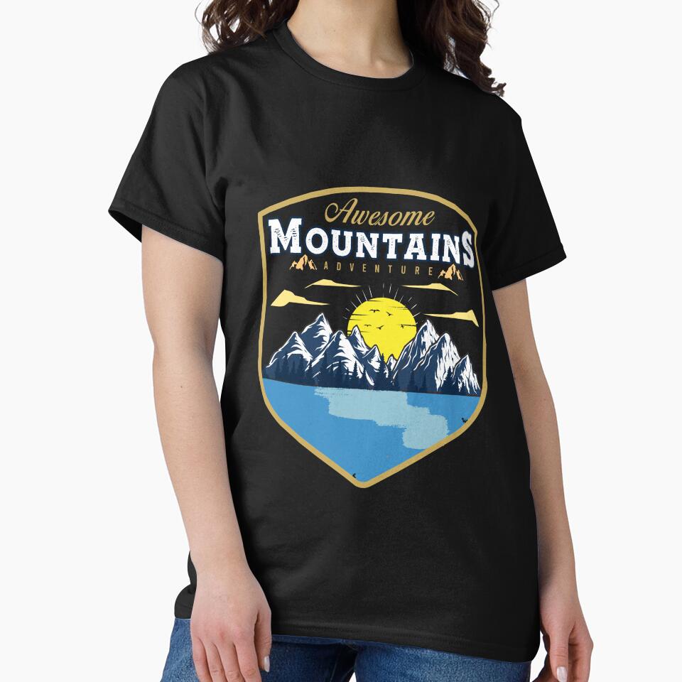 mountain adventure by Graphicbazaar10 T-Shirts, Hoodie, Sweatshirt | BlankRebels.com (Image 2)