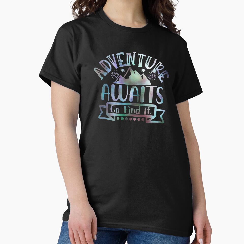 Adventure Awaits. Go Find It. Camping And Hiking by madtoyman T-Shirts, Hoodie, Sweatshirt | BlankRebels.com (Image 2)