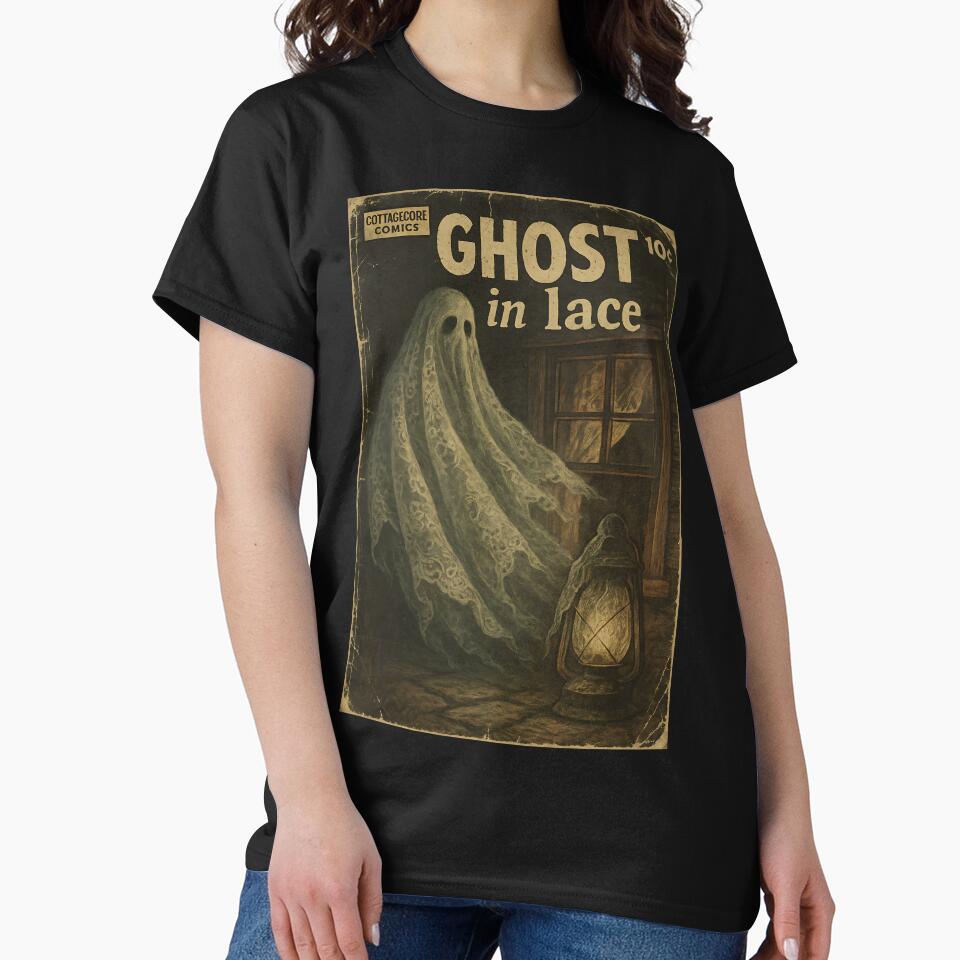 Dark Cottagecore: Ghost in Lace by bapupa T-Shirts, Hoodie, Sweatshirt | BlankRebels.com (Image 2)