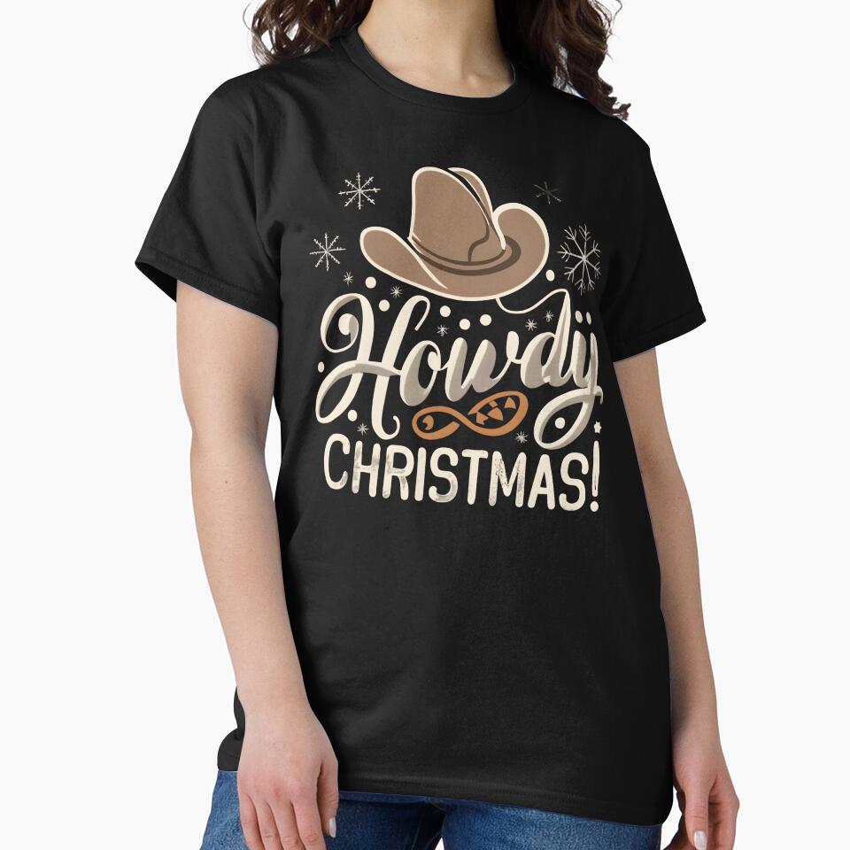 Howdy Western Christmas by GalaxyGraffiti T-Shirts, Hoodie, Sweatshirt | BlankRebels.com (Image 2)