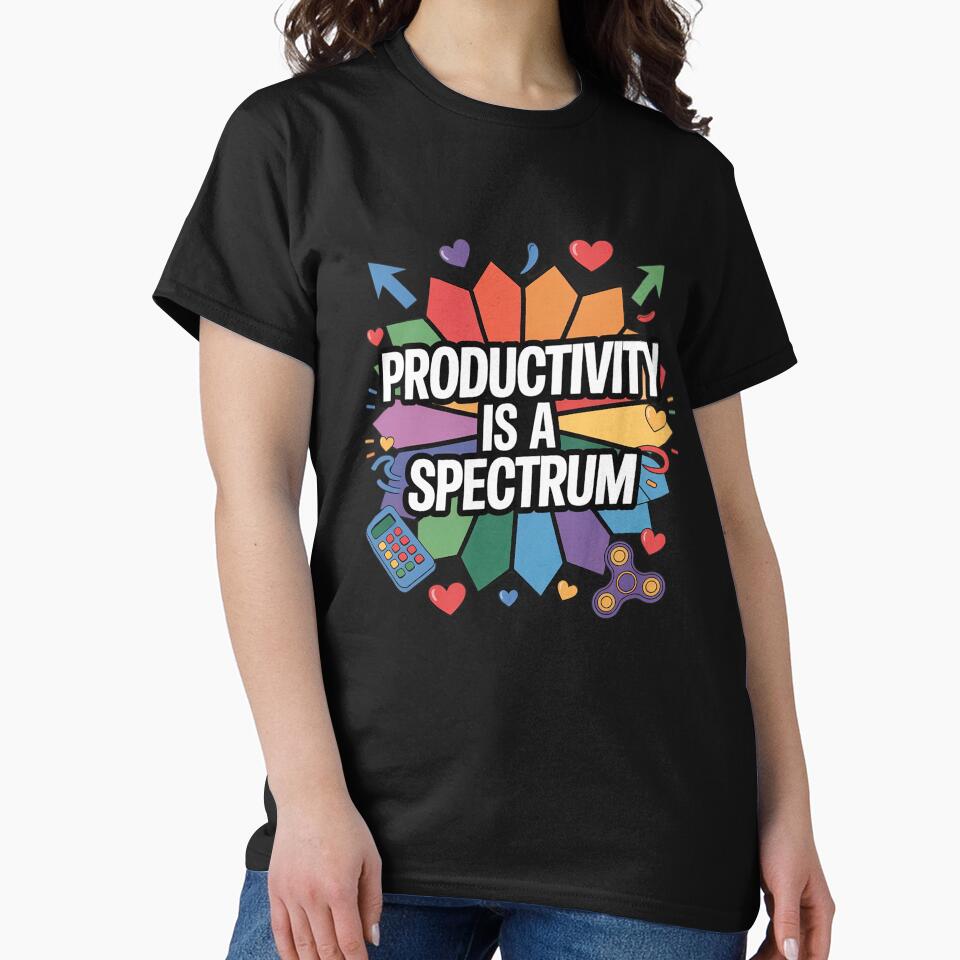 Productivity is A Spectrum Neurodiversity Pride by imsamaharem T-Shirts, Hoodie, Sweatshirt | BlankRebels.com (Image 2)