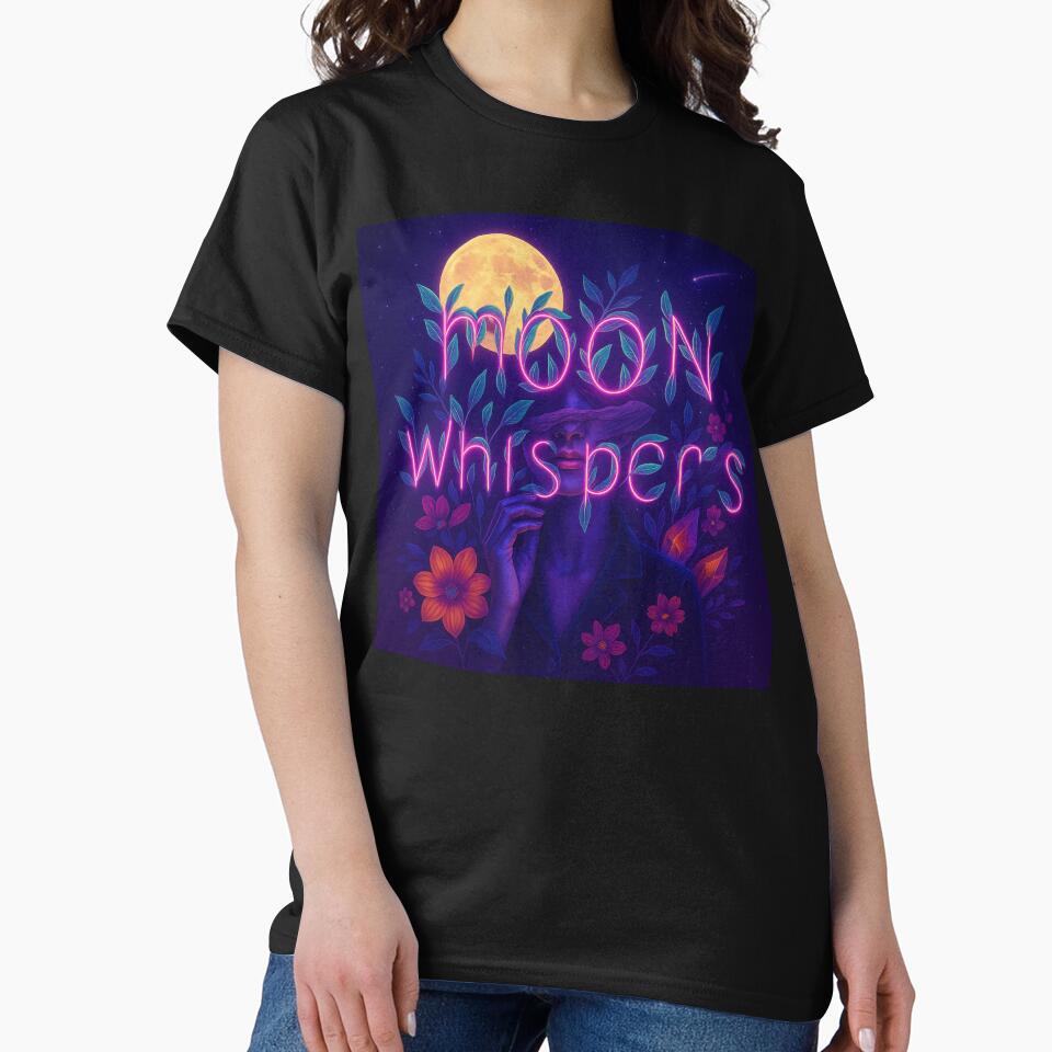 Moon Whispers – Mystical Lunar Dreamer Art by AATGShop T-Shirts, Hoodie, Sweatshirt | BlankRebels.com (Image 2)