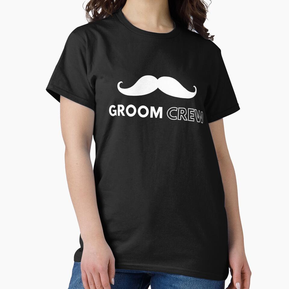 Groom Crew (Moustache) by WholesumArt T-Shirts, Hoodie, Sweatshirt | BlankRebels.com (Image 2)