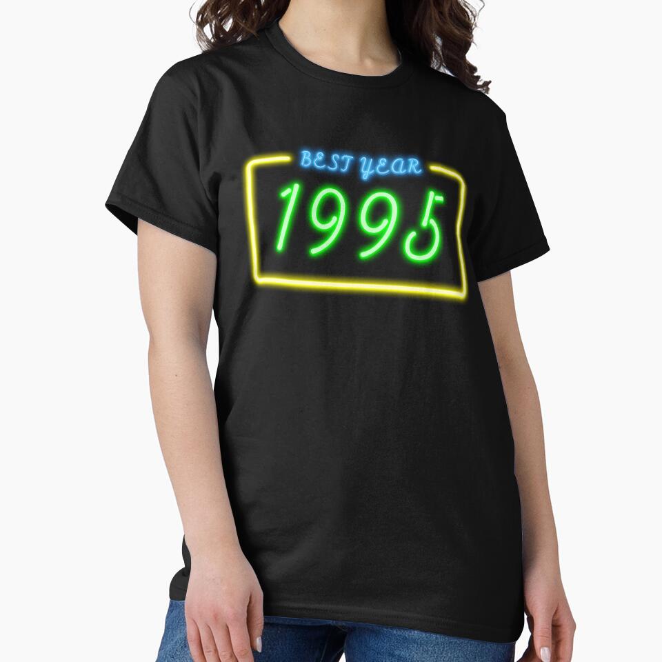 BEST YEAR 1995 Neon Retro Design by ArchersBoutique T-Shirts, Hoodie, Sweatshirt | BlankRebels.com (Image 2)