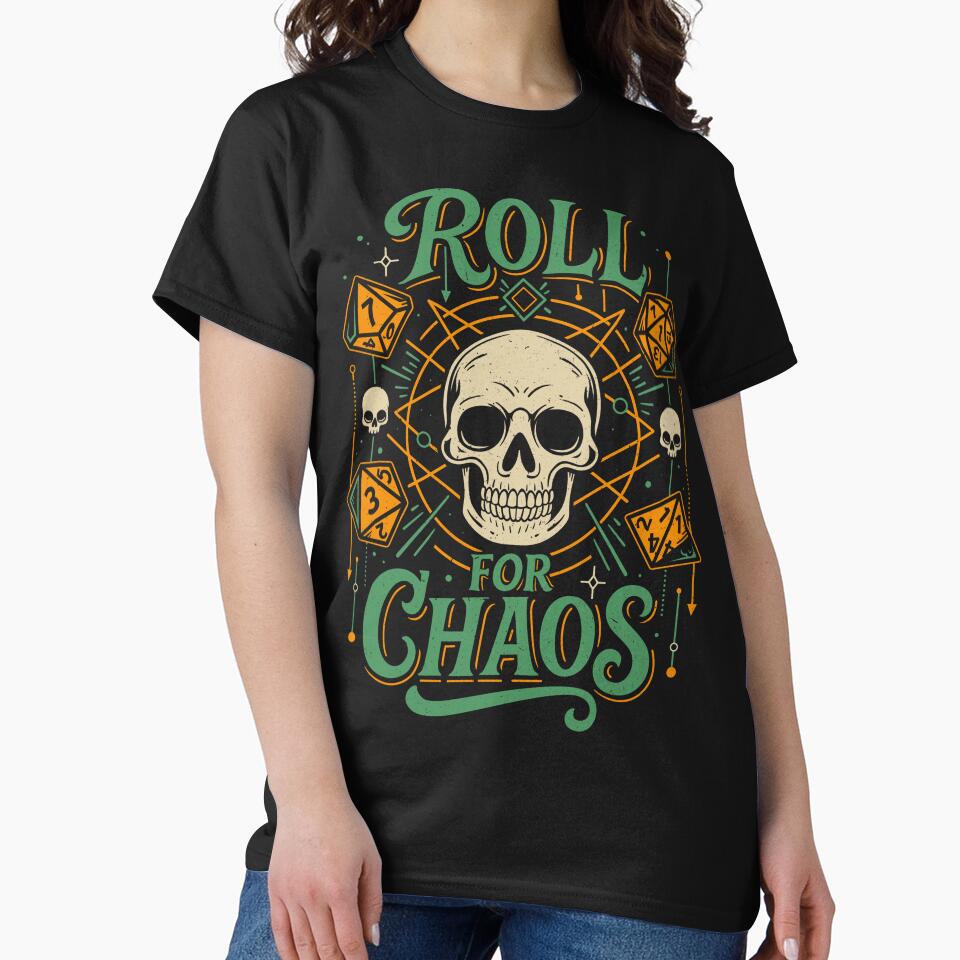 Roll For Chaos - Skulls And Dice by Snouleaf T-Shirts, Hoodie, Sweatshirt | BlankRebels.com (Image 2)