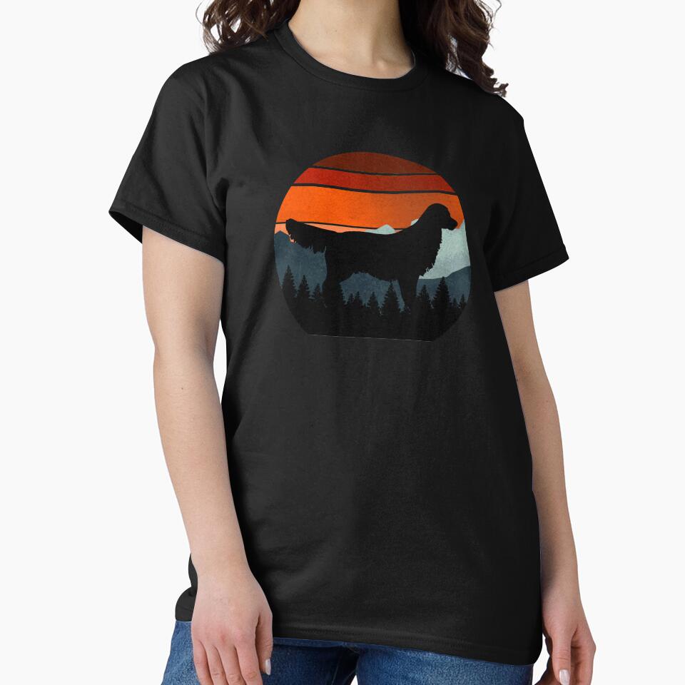 Vintage Sky Mountains Wilderness Golden Retriever Dog Gift by Guarddogdrive T-Shirts, Hoodie, Sweatshirt (Image 2)