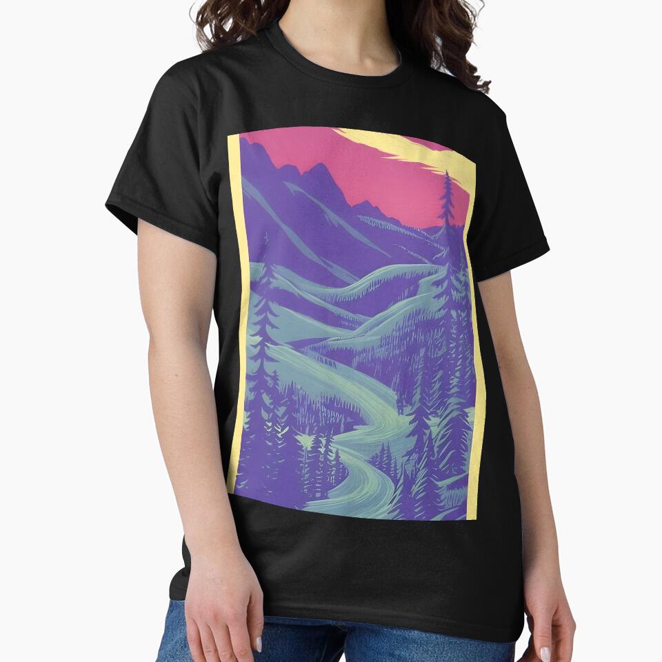 Enhance Your Space with Our Beautiful Collection of Minimalist Matte Painting of Bavarian Alps Prints by... (Image 2)