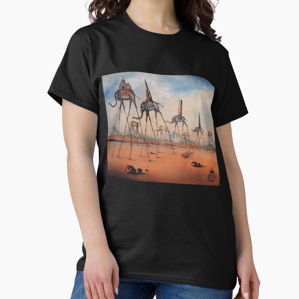 Space Elephants Salvador Dali by 2debien T-Shirts, Hoodie, Sweatshirt | BlankRebels.com (Image 2)