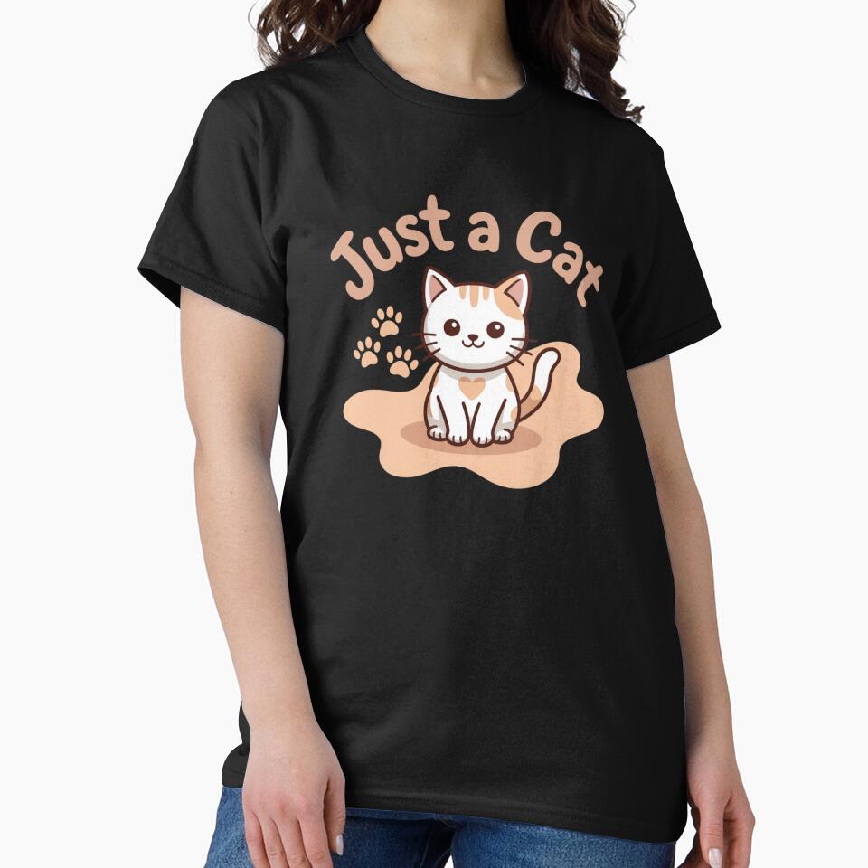 Just A Cute Cat Kawaii Lover Present by chattsuede T-Shirts, Hoodie, Sweatshirt | BlankRebels.com (Image 2)