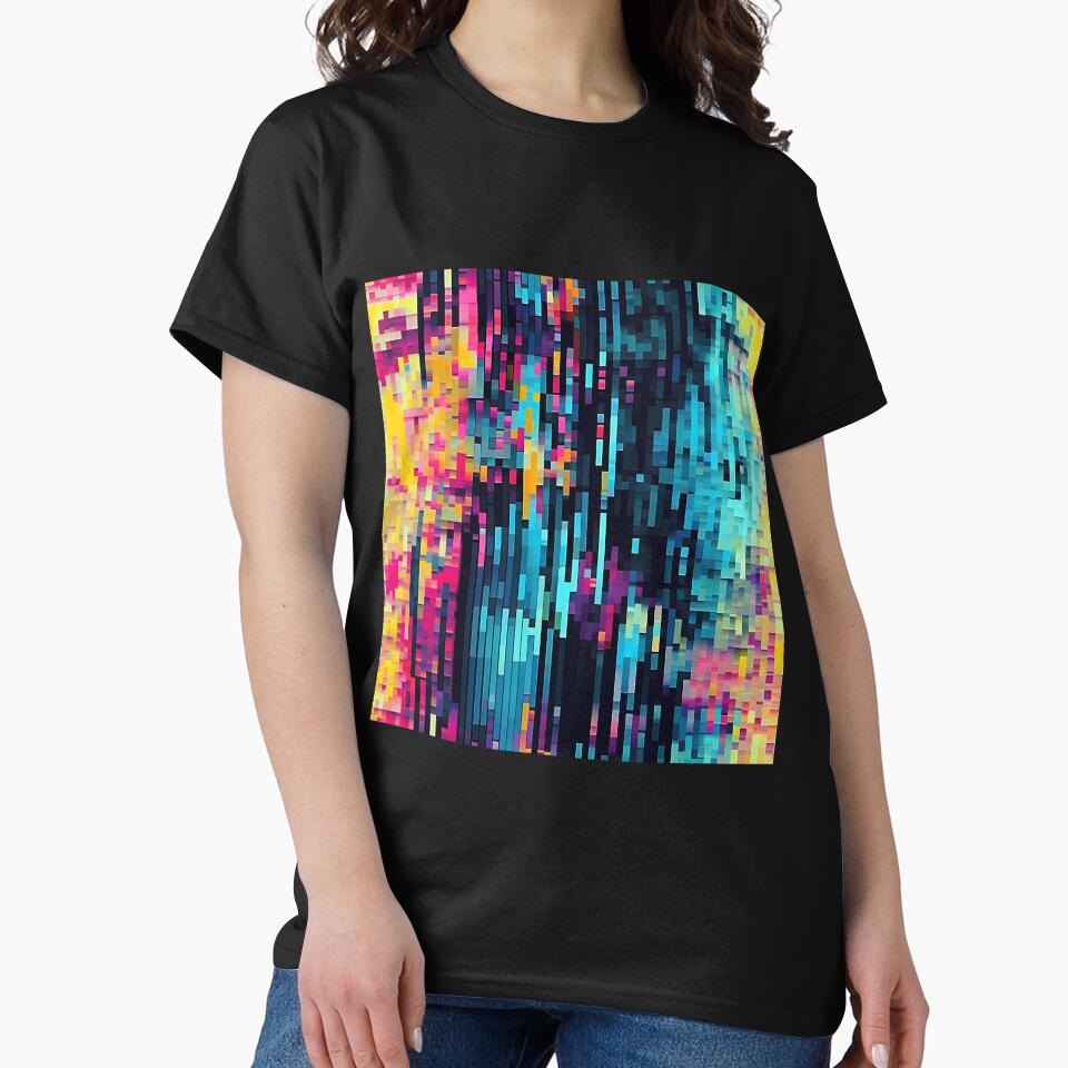 Glitch Art - The Still Eye - Pixel Art by Pixelboys T-Shirts, Hoodie, Sweatshirt | BlankRebels.com (Image 2)