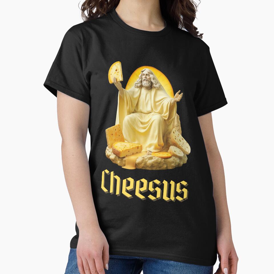 Cheesus by lefthandpickles T-Shirts, Hoodie, Sweatshirt | BlankRebels.com (Image 2)