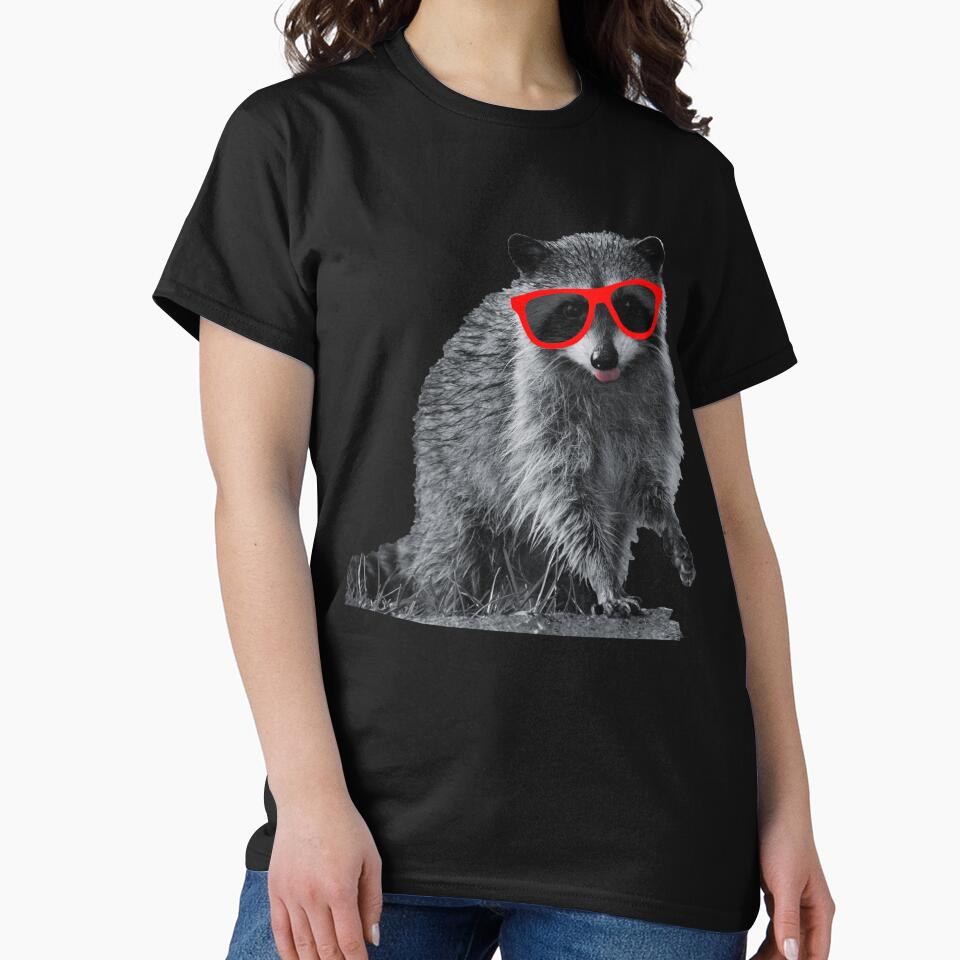 Little Raccoon Buddy With Sunglasses by TheBigShop1 T-Shirts, Hoodie, Sweatshirt | BlankRebels.com (Image 2)