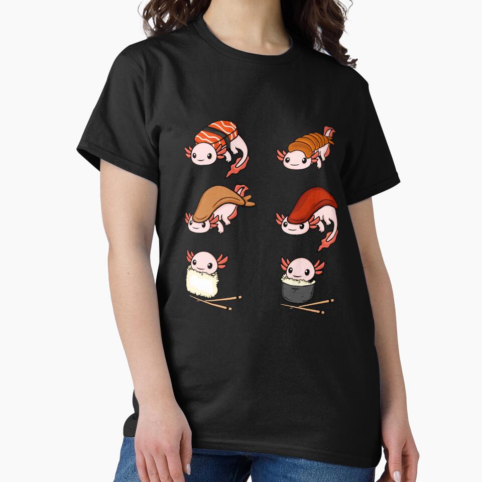 Axolotl Gift Women Maki Lover Japanese Sushi by DSWShirts T-Shirts, Hoodie, Sweatshirt | BlankRebels.com (Image 2)
