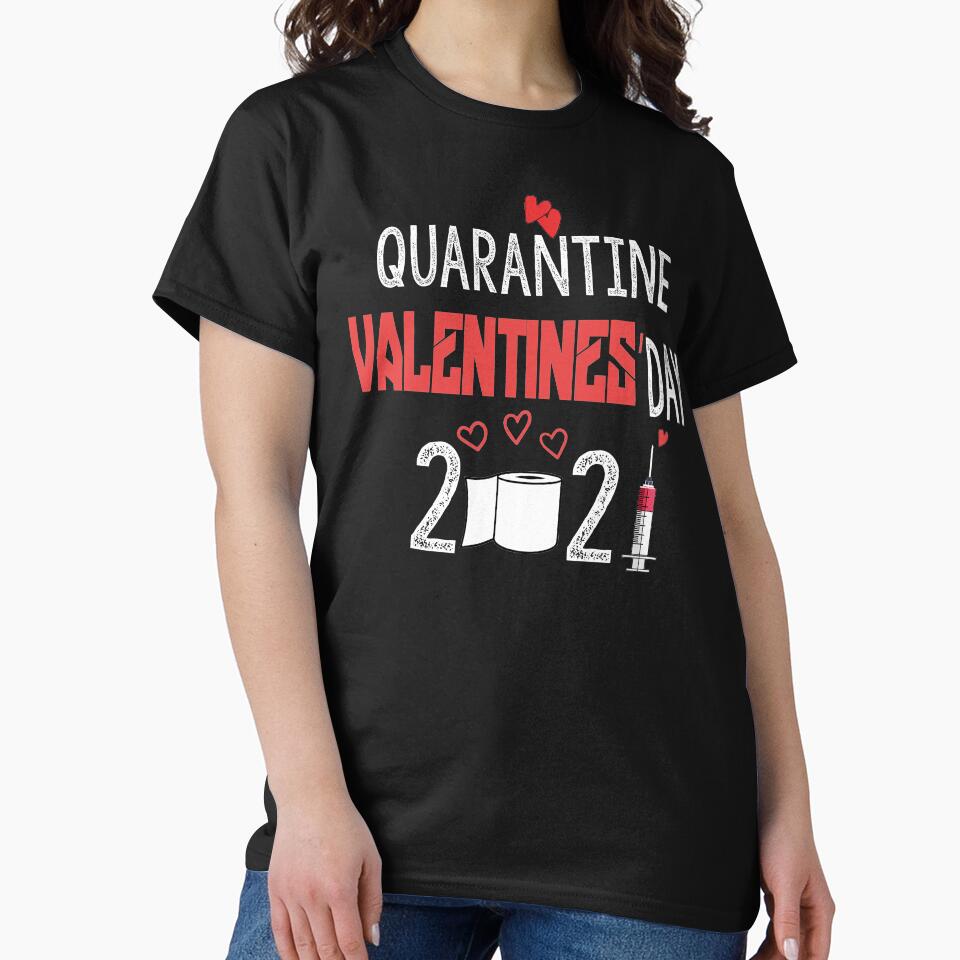 Happy Quarantined Valentine 2021 Toilet Paper Heart Couples by Comehere1 T-Shirts, Hoodie, Sweatshirt (Image 2)