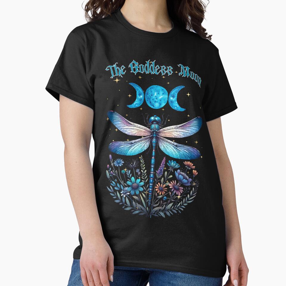 Enchanted Goddess Moon: A Cosmic Dragonfly's Magic by MysticOzzy T-Shirts, Hoodie, Sweatshirt | BlankRebels.com (Image 2)