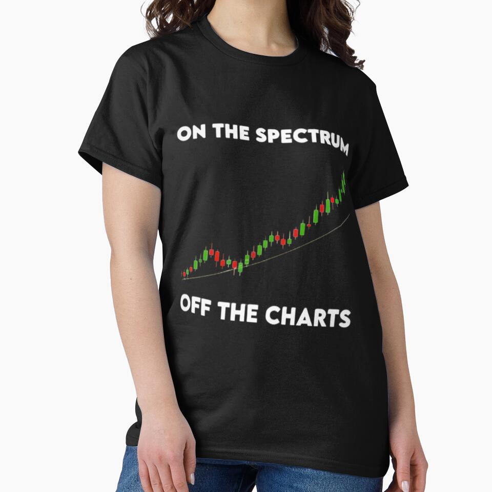 On the Spectrum, Off the Charts – Bullish Stock Market Candlestick Design by ETee's T-Shirts, Hoodie, Sweatshirt (Image 2)