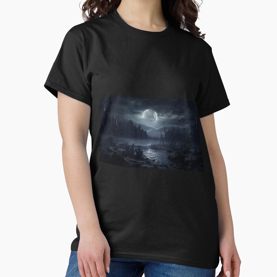 Dark Fantasy Landscape Werewolf'S Moon T-Shirts, Hoodie, Sweatshirt