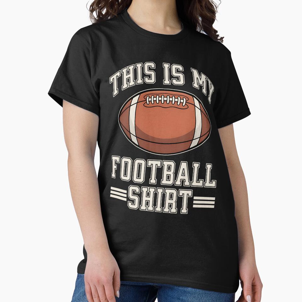 This Is My Football Shirt by MaxOutDesign Hoodie, Sweatshirt | BlankRebels.com (Image 2)