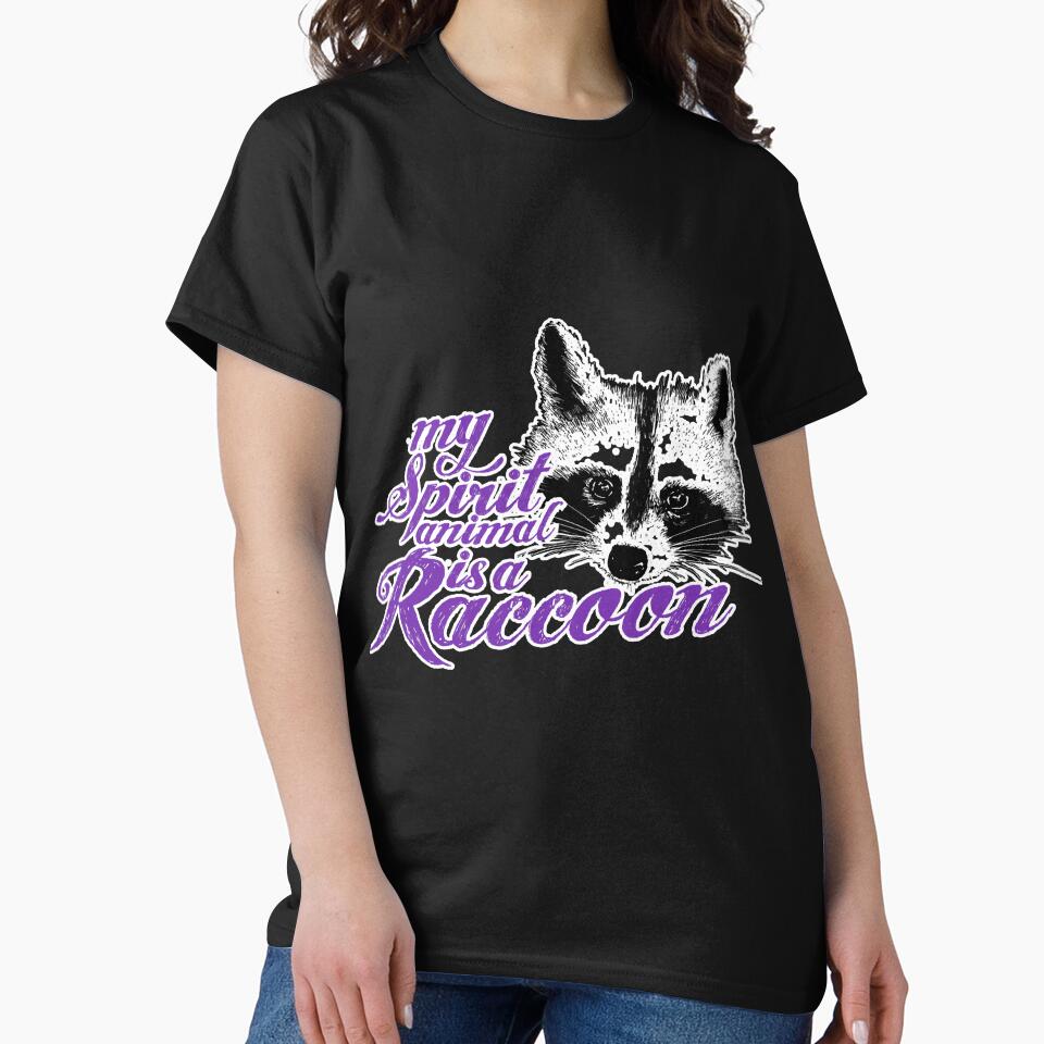 Rebel Raccoon My Spirit Animal Is A by SkyCloudBlue T-Shirts, Hoodie, Sweatshirt | BlankRebels.com (Image 2)