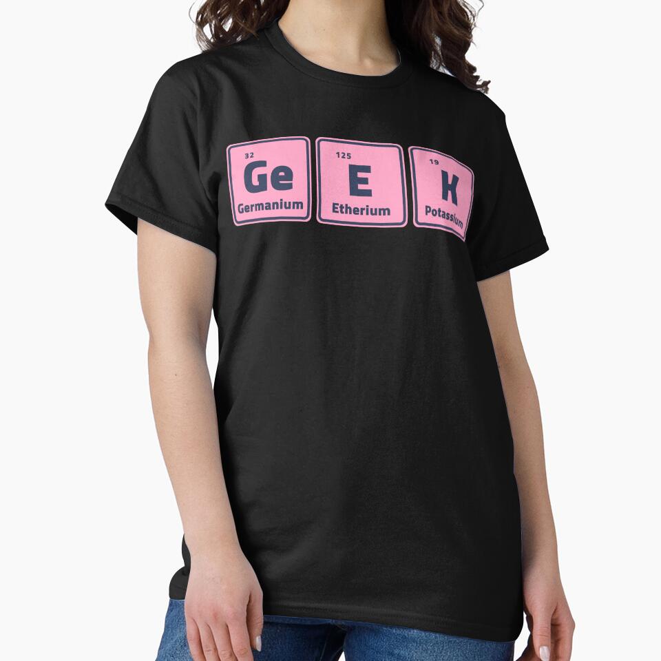 Geek - Periodic Table Elements by m95sim T-Shirts, Hoodie, Sweatshirt | BlankRebels.com (Image 2)