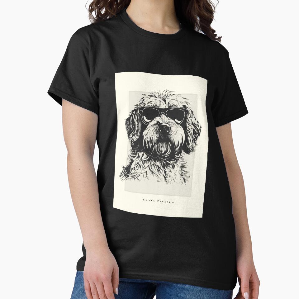 Golden Mountain Digital Sketch Drawing Illustration by rafaeltto T-Shirts, Hoodie, Sweatshirt | BlankRebels.com (Image 2)