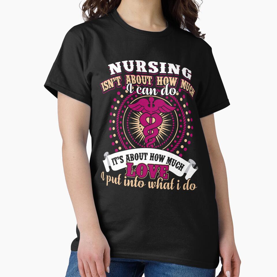 Nurse - Nursing Is A Work Of Heart by UnknownArtistt T-Shirts, Hoodie, Sweatshirt | BlankRebels.com (Image 2)