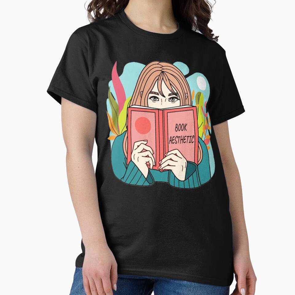 Book Aesthetic Girl with Plant by HaydenMillepied