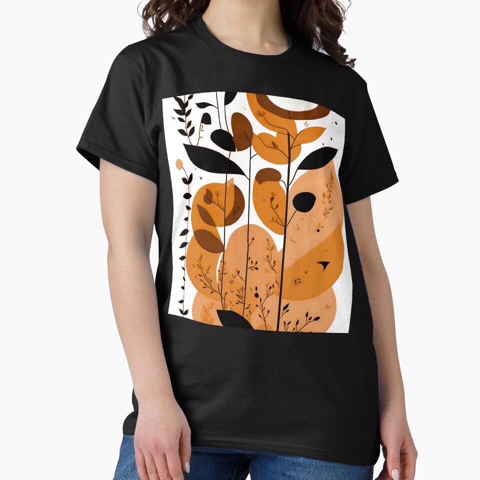 Boho Organic Shapes In Earthtones And Peach-Banana by DEC02 T-Shirts, Hoodie, Sweatshirt | BlankRebels.com (Image 2)